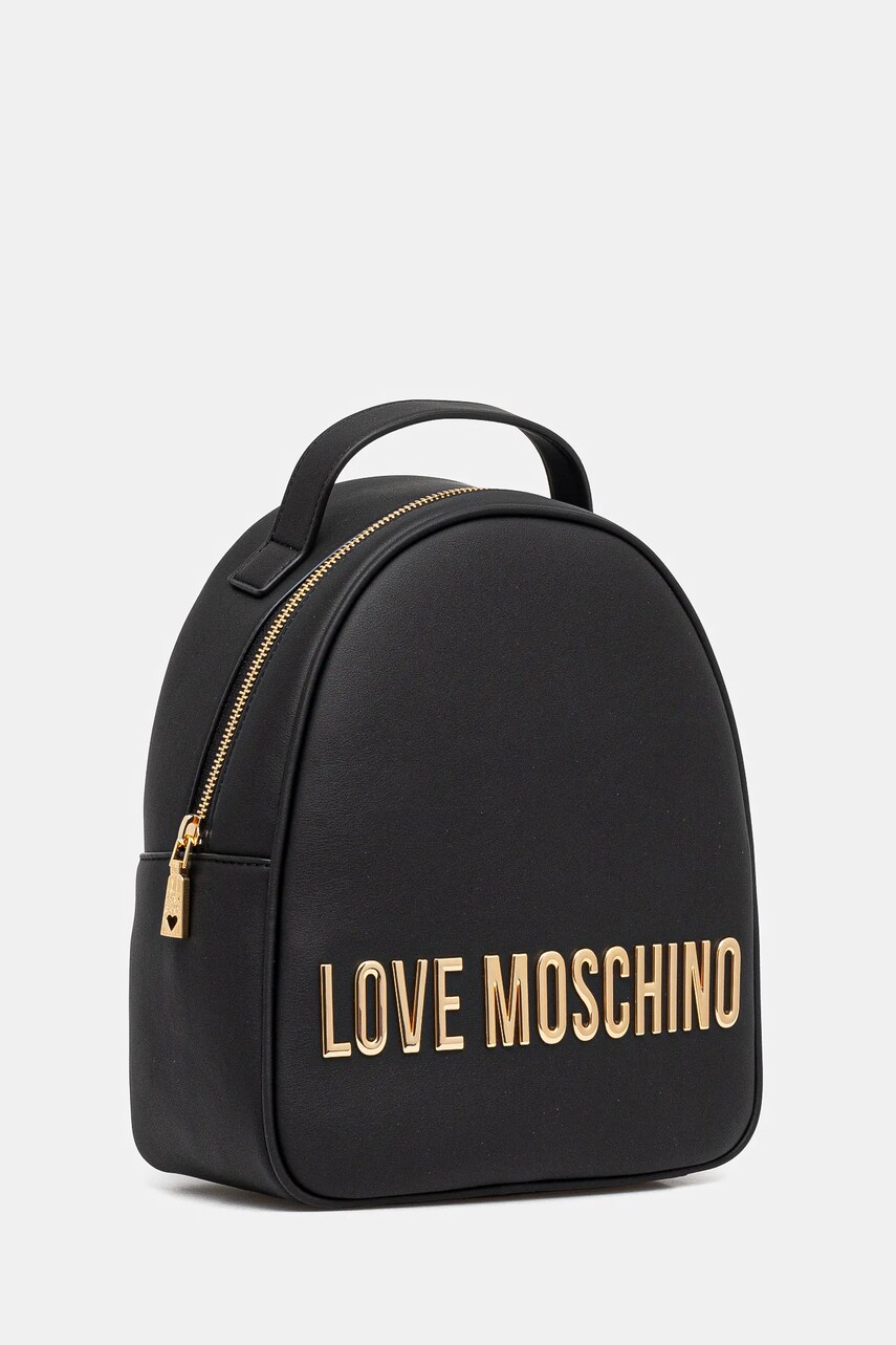 Рюкзак Love Moschino жіночий колір чорний малий з аплікацією JC4197PP1