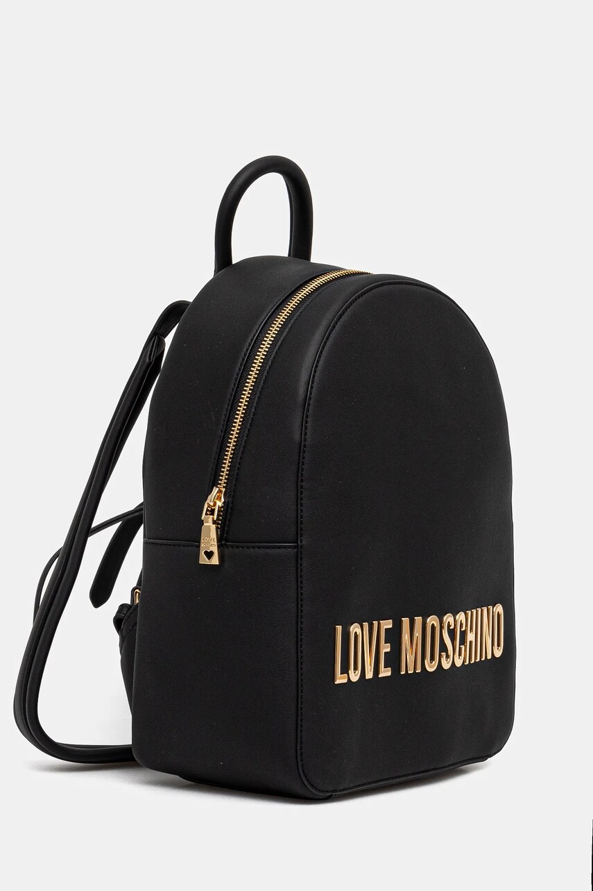 Рюкзак Love Moschino жіночий колір чорний великий з аплікацією JC4193PP1