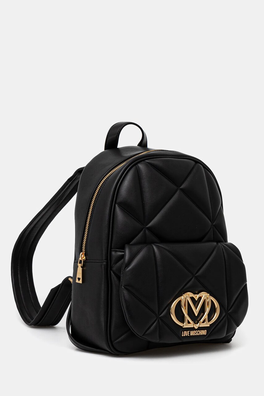 Рюкзак Love Moschino жіночий колір чорний малий однотонний JC4037PP1