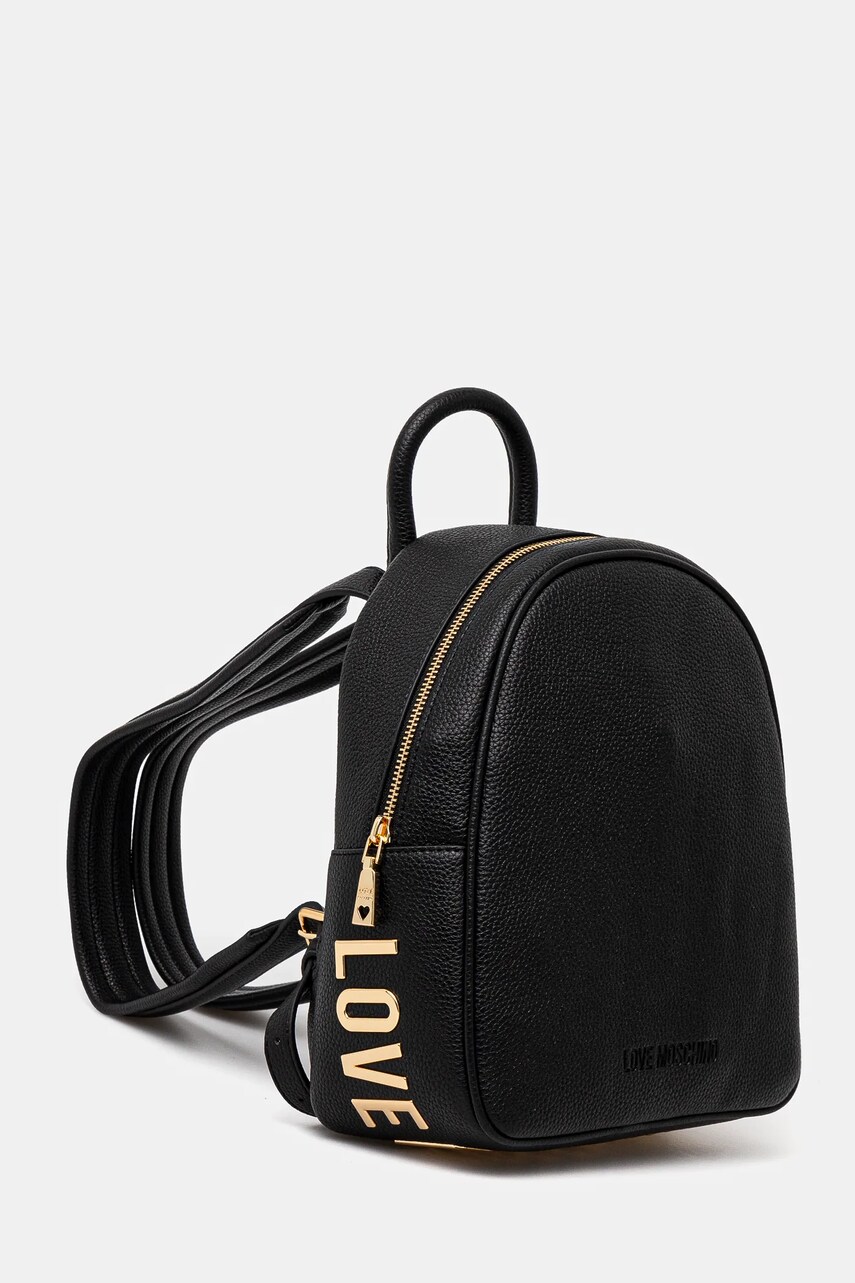 Рюкзак Love Moschino жіночий колір чорний малий однотонний JC4030PP1