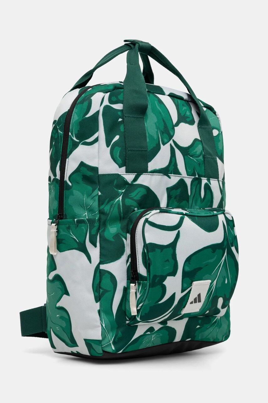 Рюкзак adidas W LEAF BACKPACK жіночий колір зелений великий візерунок JG1111