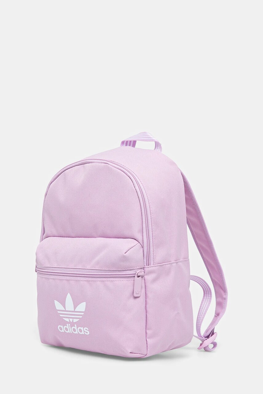 Рюкзак adidas Originals Adicolor жіночий колір фіолетовий малий з принтом JI9439