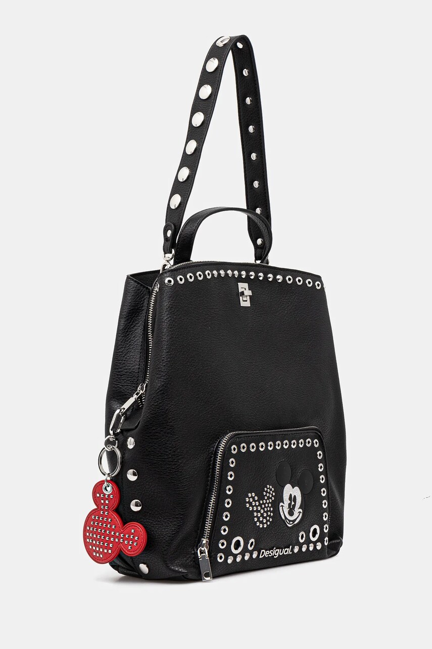 Рюкзак Desigual MICKEY ROCK SUMY жіночий колір чорний малий з аплікацією 25SAKP06
