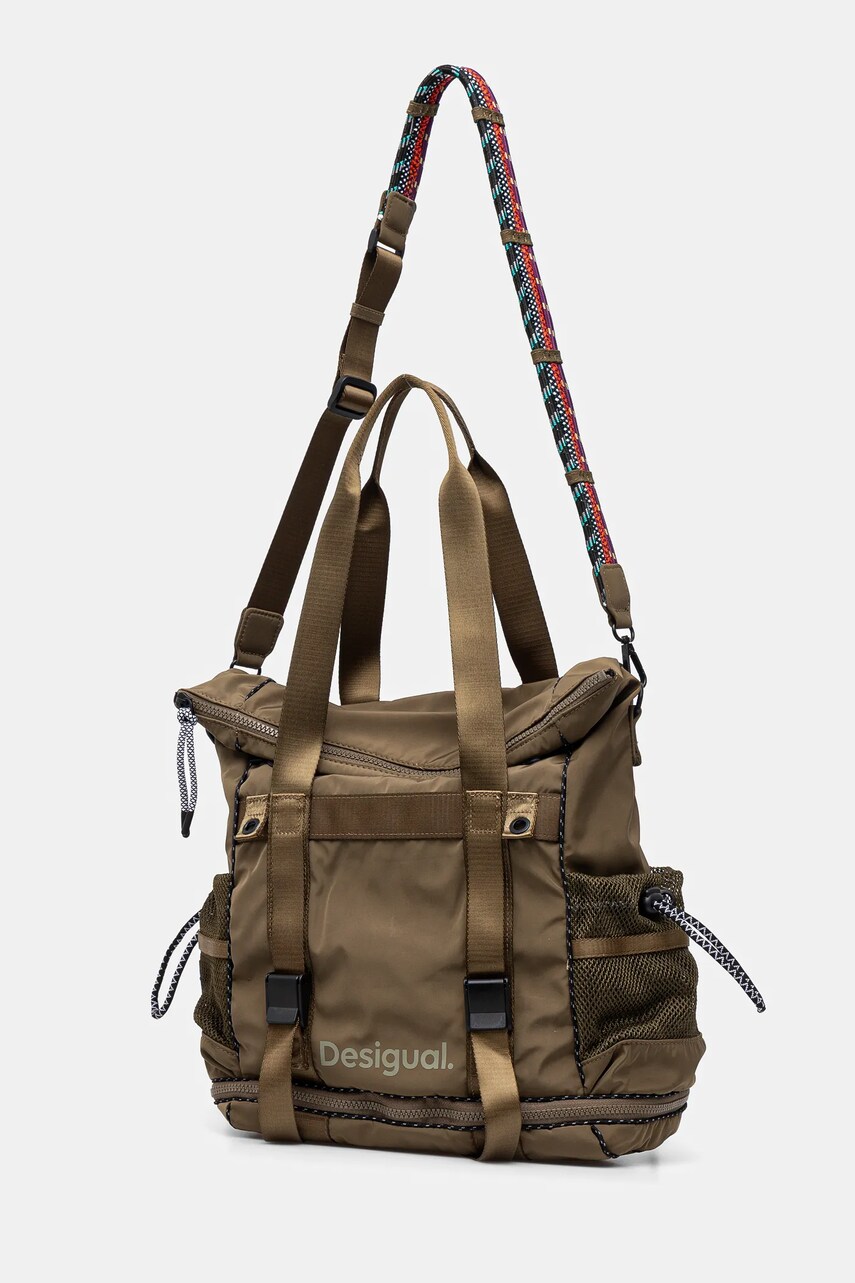 Рюкзак Desigual MODULARIS ORIGINALE жіночий колір зелений великий однотонний 25SAKY11