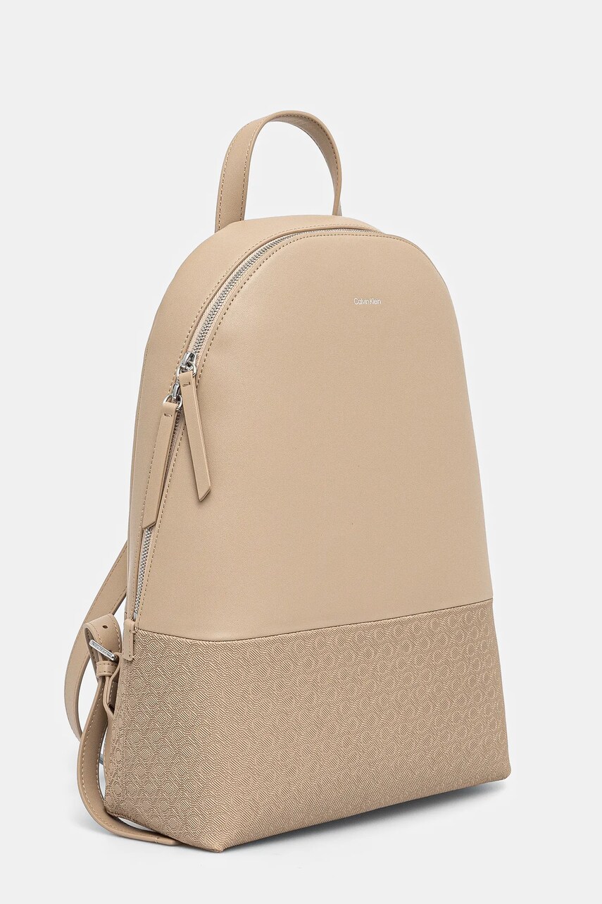 Рюкзак Calvin Klein жіночий колір бежевий великий візерунок K60K613184