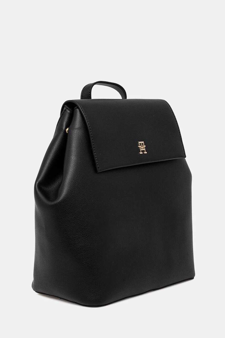 Рюкзак Tommy Hilfiger жіночий колір чорний великий однотонний AW0AW17407