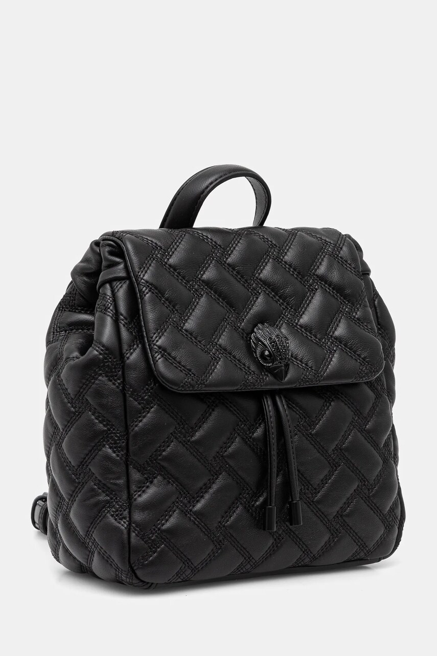 Шкіряний рюкзак Kurt Geiger London KENSINGTON жіночий колір чорний малий однотонний 1268700109