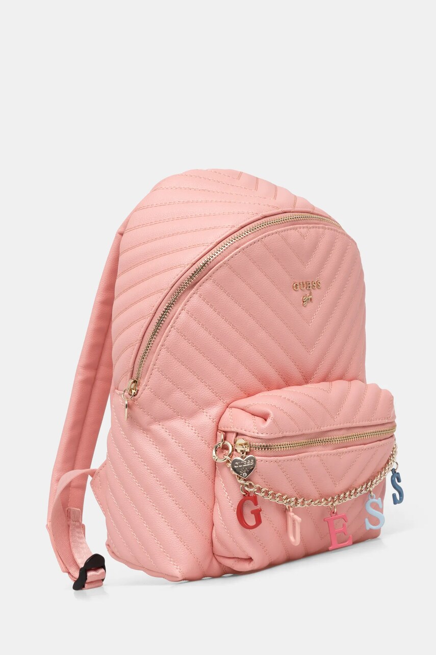 Рюкзак Guess Girl колір рожевий малий однотонний J4RZ17 WFZL0