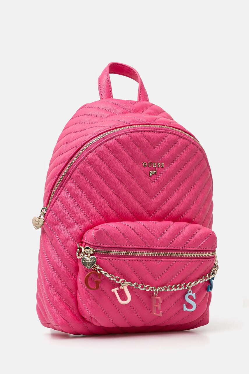 Рюкзак Guess Girl колір рожевий малий однотонний J4RZ17 WFZL0