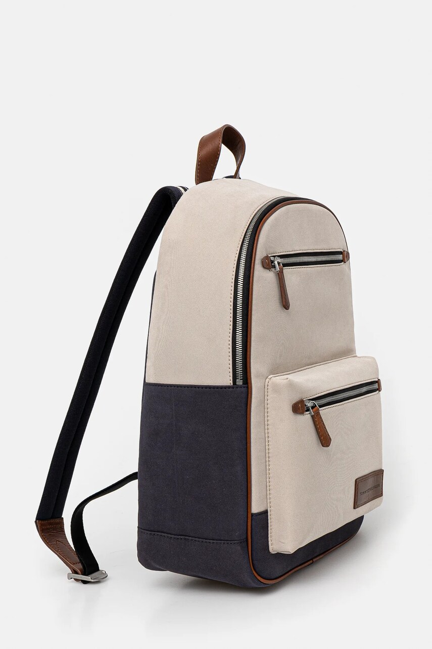Рюкзак Tommy Hilfiger чоловічий колір бежевий великий з аплікацією AM0AM13227