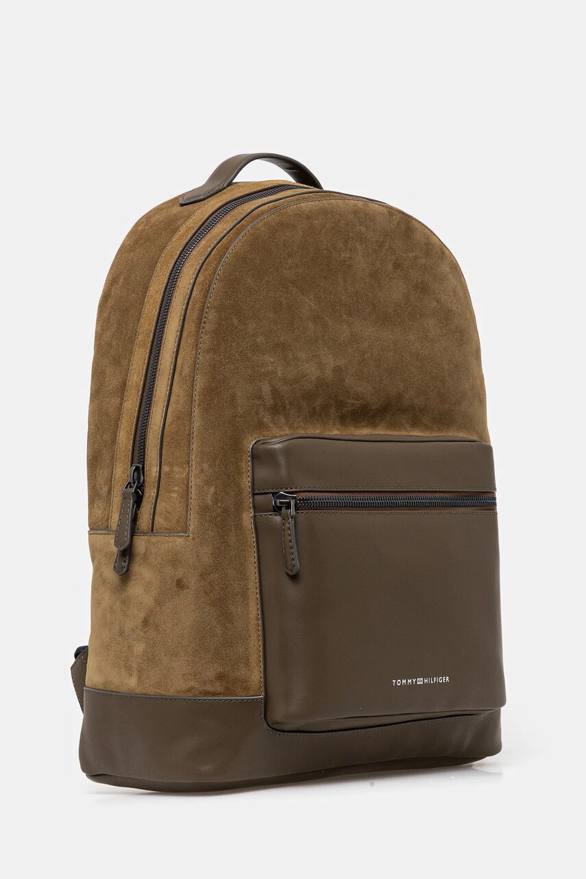 Рюкзак Tommy Hilfiger чоловічий колір зелений великий однотонний AM0AM13229