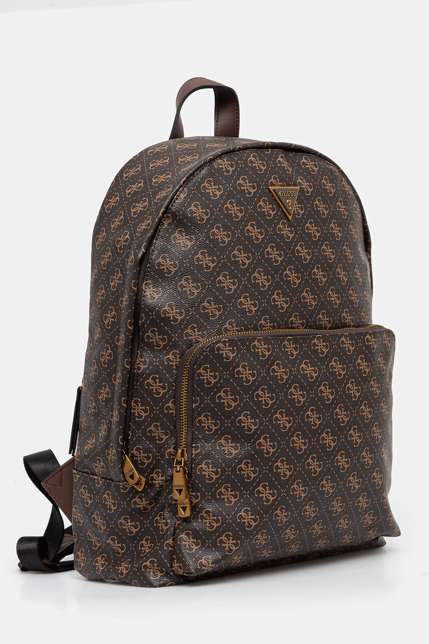 Рюкзак Guess MILANO чоловічий колір коричневий великий візерунок HMMILO P5219