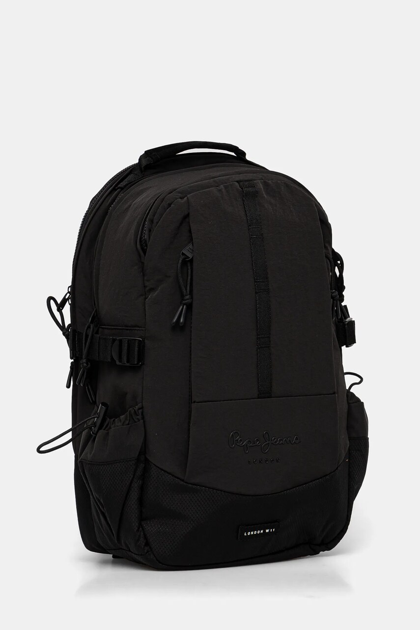 Рюкзак Pepe Jeans HAYDEN BRISTOL чоловічий колір чорний великий однотонний PM030873