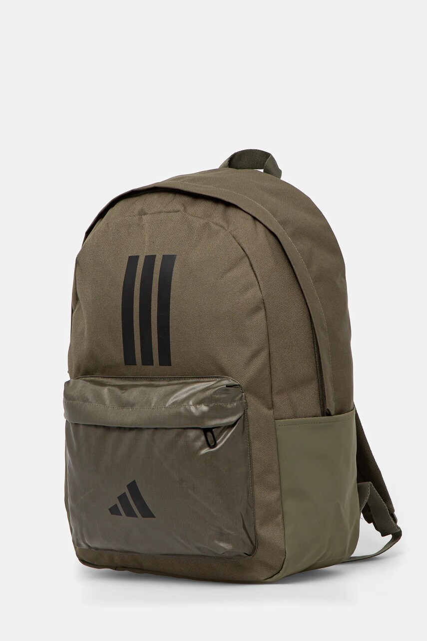 Рюкзак adidas CLSC BARS 3S колір зелений великий з принтом IS7042