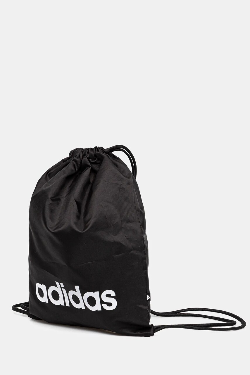 Рюкзак adidas LINEAR GYMSACK колір чорний з принтом JE8342