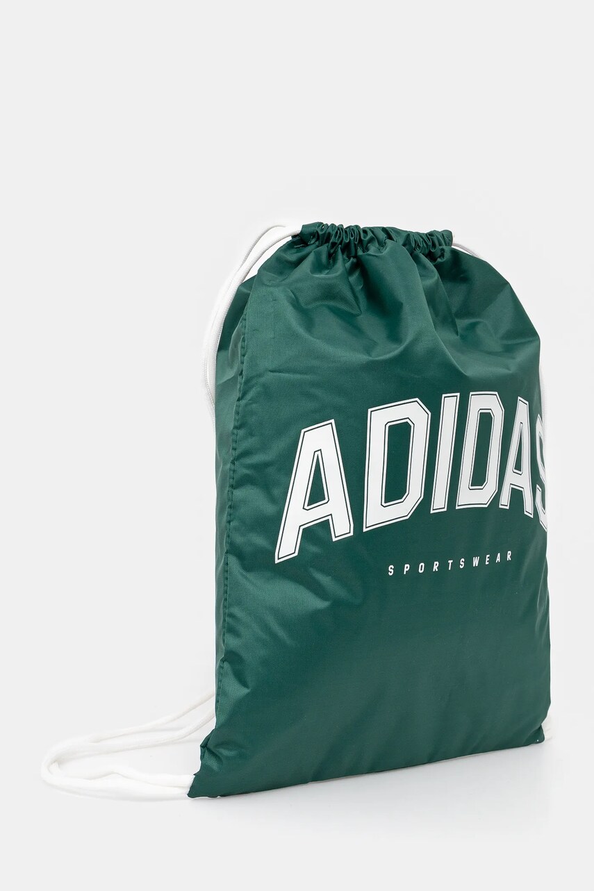 Рюкзак adidas VAR GYMSACK колір зелений з принтом JG1083