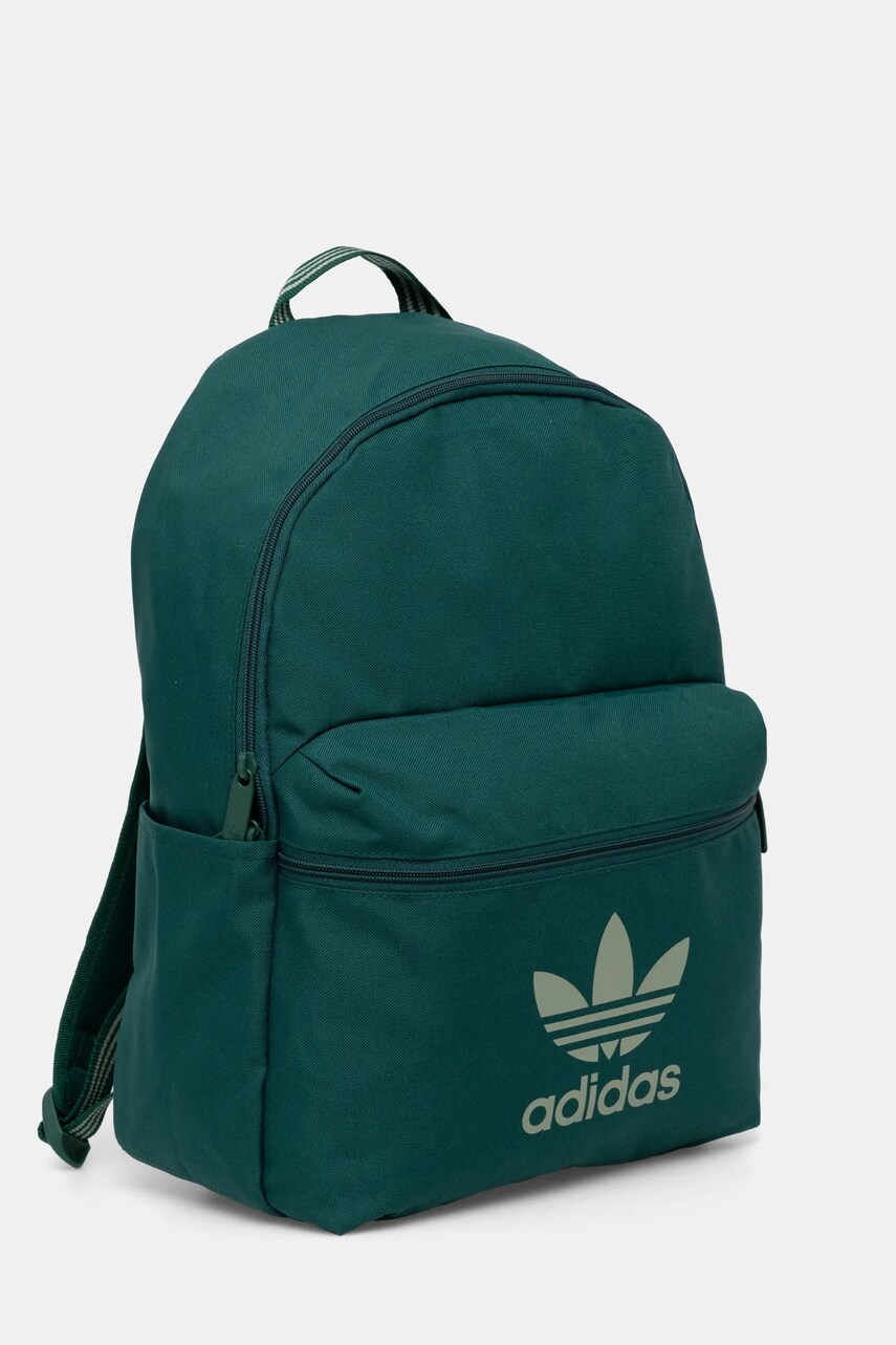 Рюкзак adidas Originals Adicolor колір зелений великий з принтом JI9437