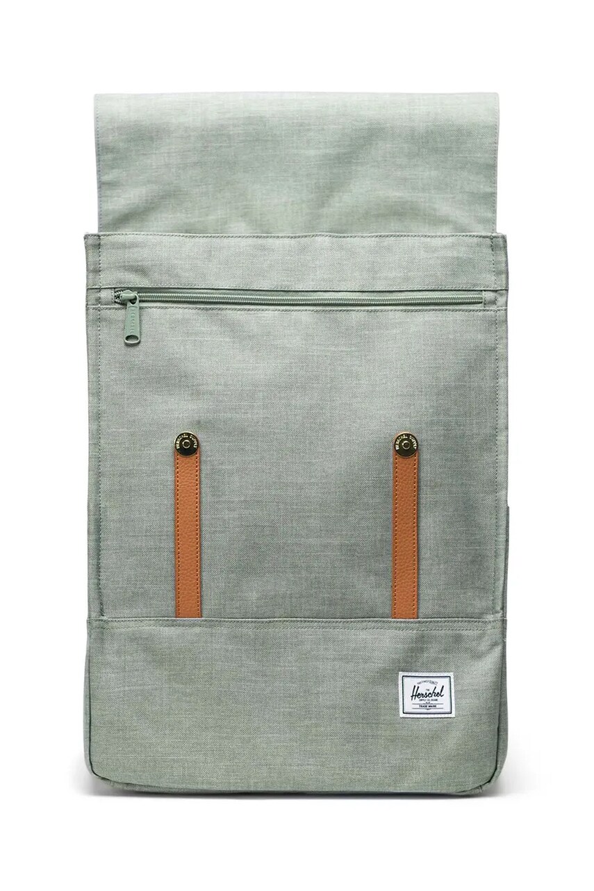 Рюкзак Herschel колір зелений великий однотонний 11404-06569-OS