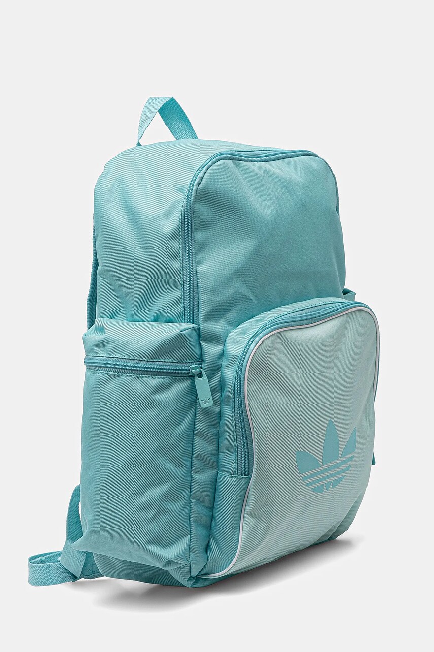 Рюкзак adidas Originals Adicolor колір бірюзовий великий з принтом JD5526