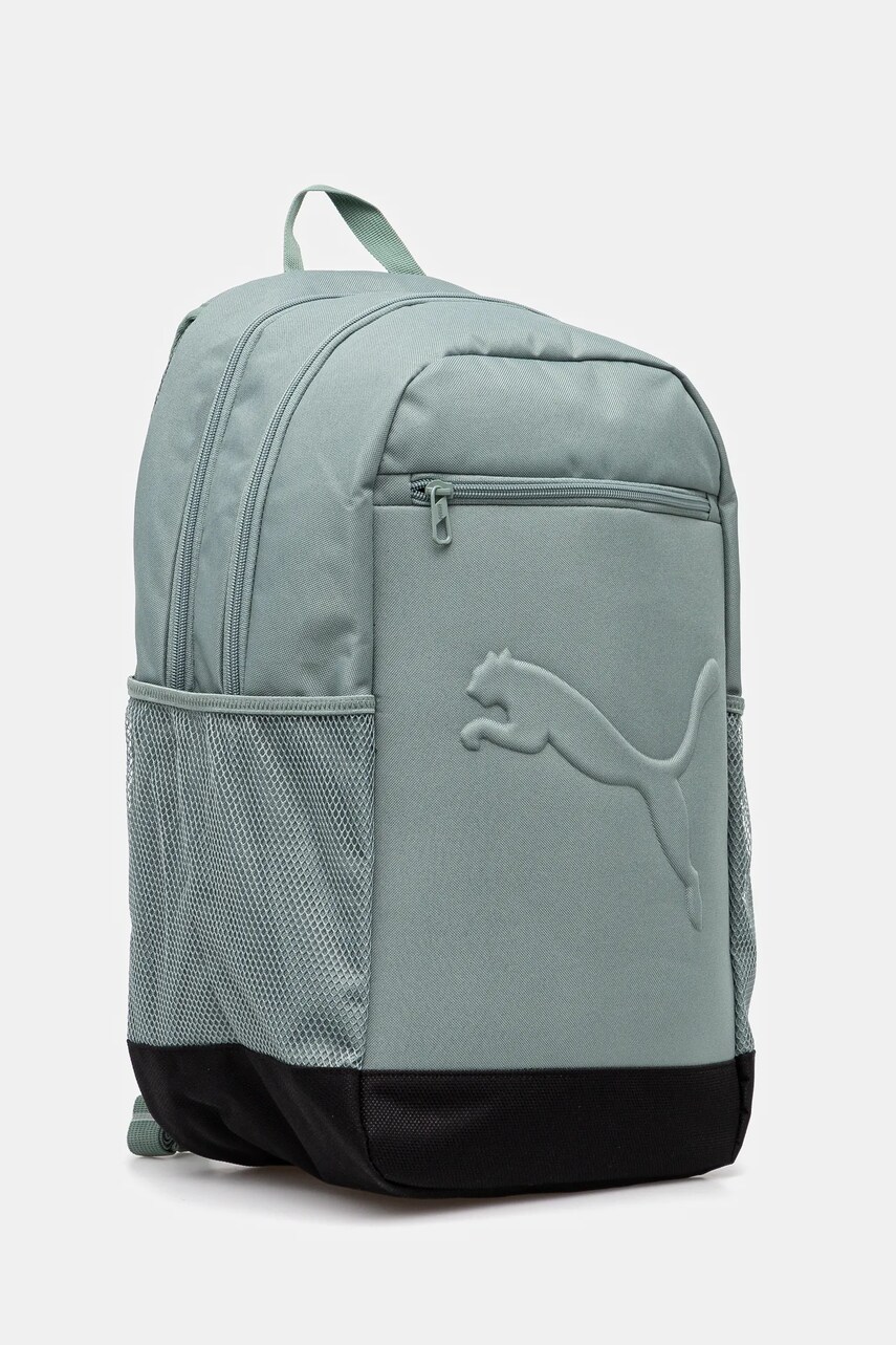 Рюкзак Puma колір зелений великий однотонний 91153