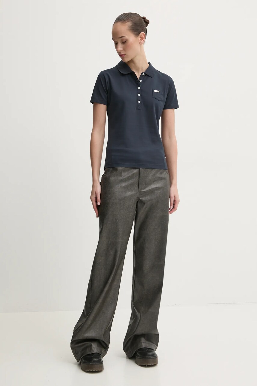 Поло Guess Jeans жіноче колір синій W5RP47 KARS2
