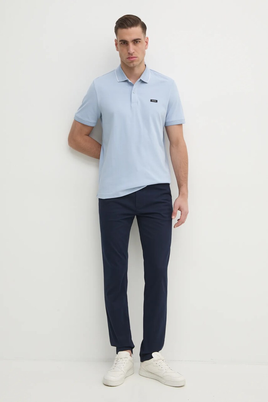 Поло Calvin Klein чоловіче однотонне K10K114141