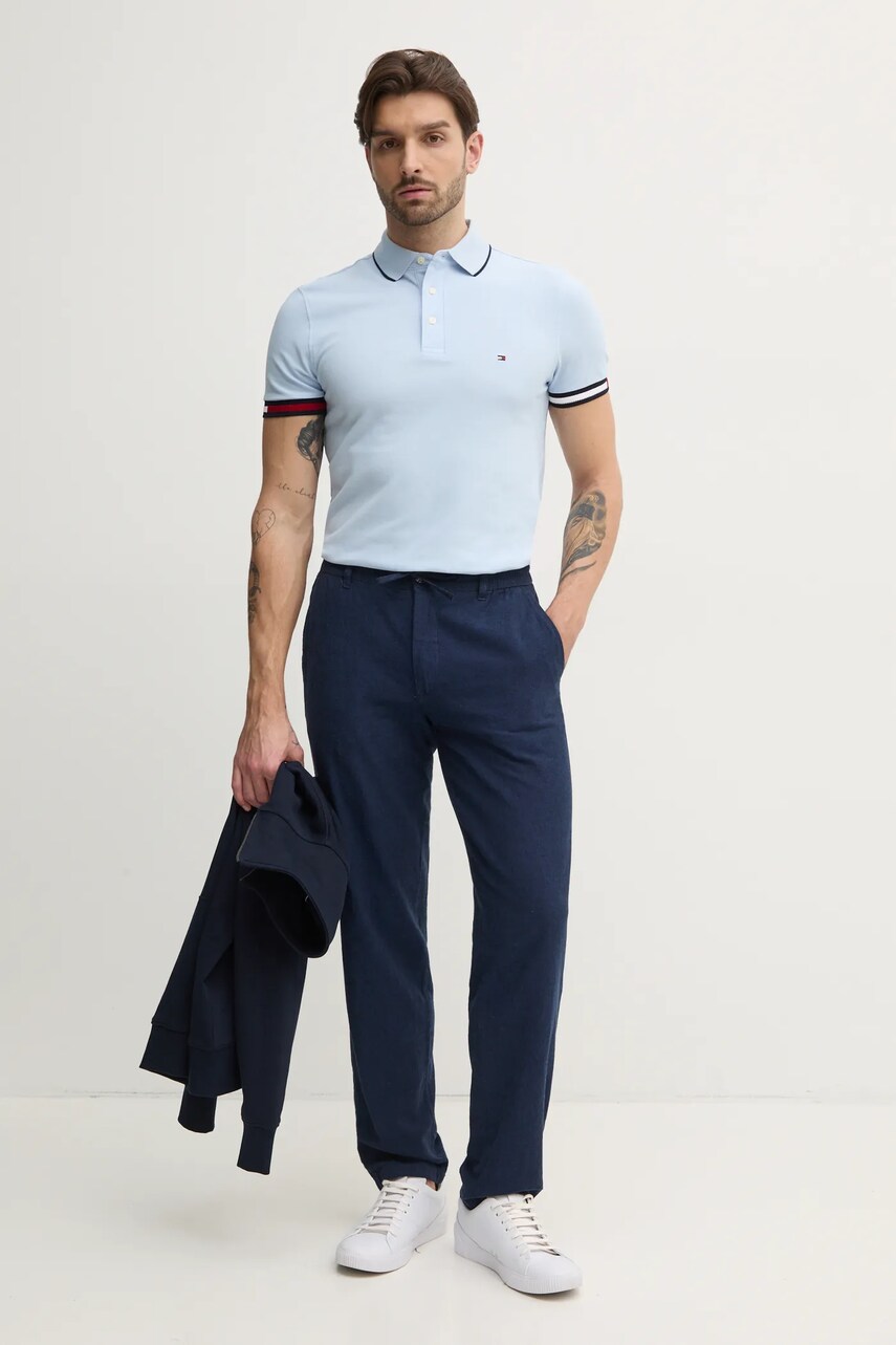 Поло Tommy Hilfiger чоловіче з аплікацією MW0MW38458