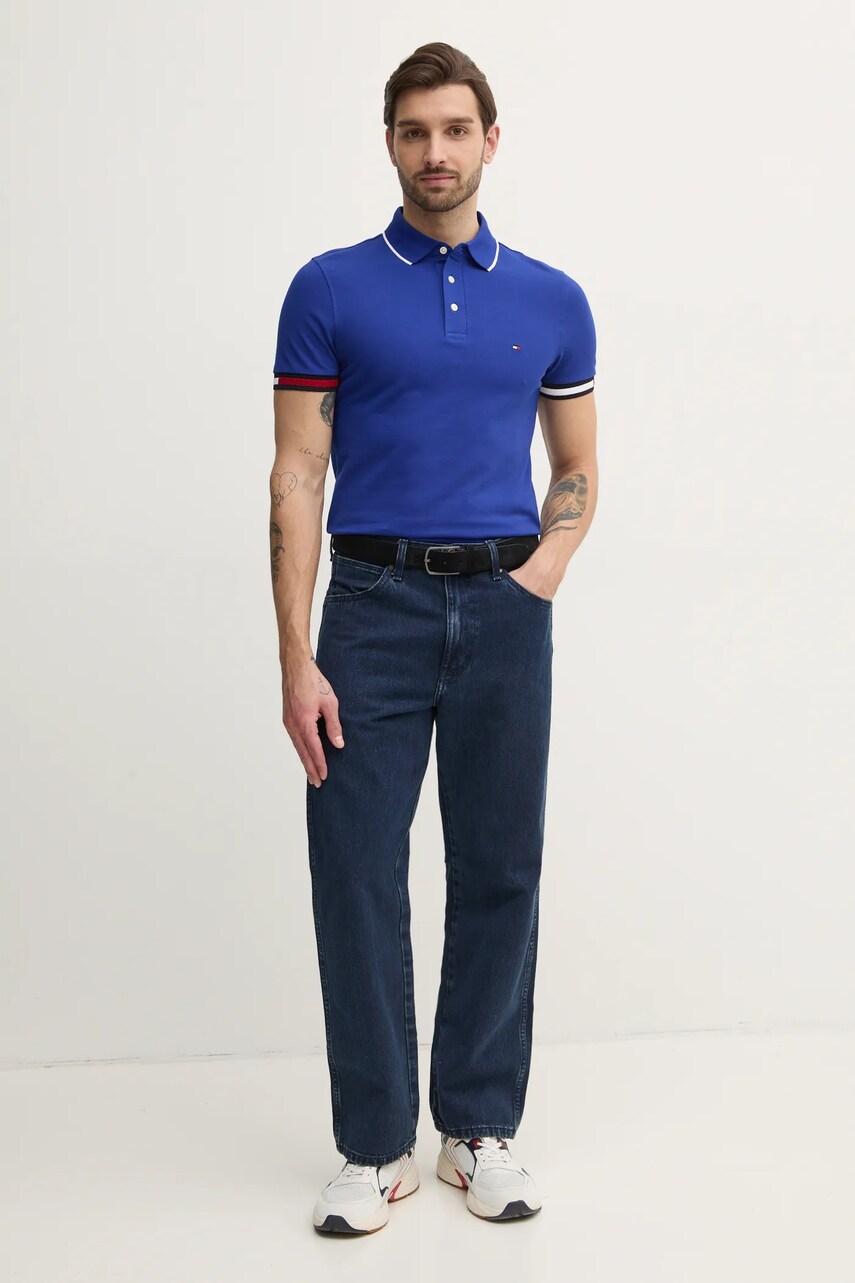 Поло Tommy Hilfiger чоловіче з аплікацією MW0MW38458