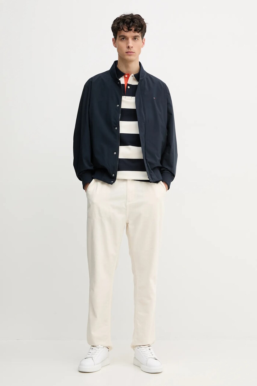 Поло Tommy Hilfiger чоловіче колір синій візерунок MW0MW39045