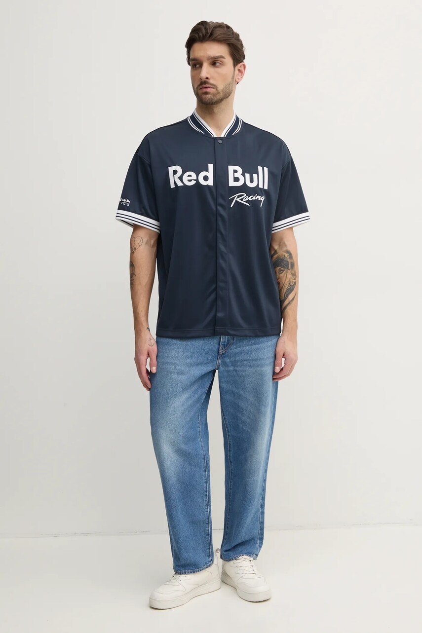 Сорочка Red Bull Racing x Pepe Jeans RBR SPORTS JERSEY чоловіча колір синій relaxed RM540014