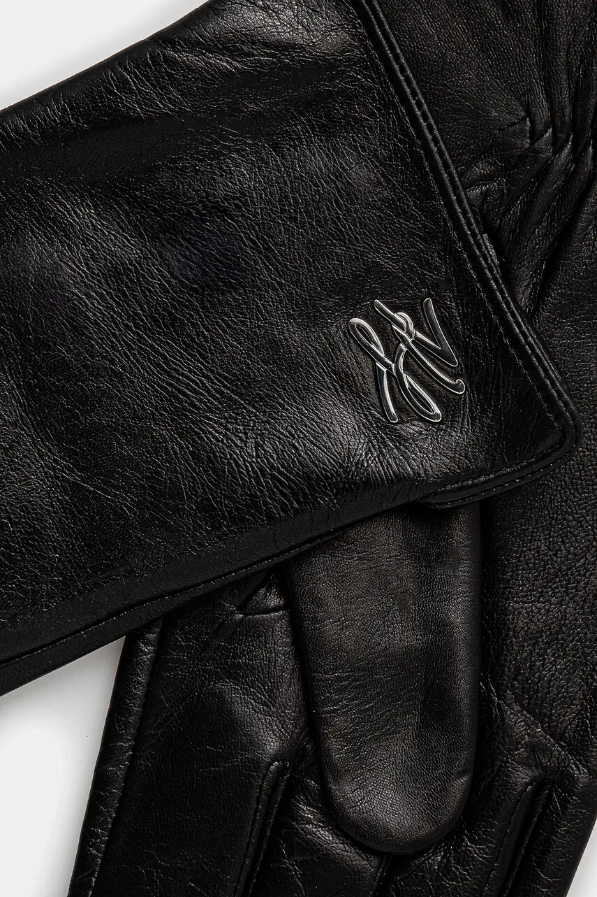 Рукавички Karl Lagerfeld жіночі колір чорний A1W33146