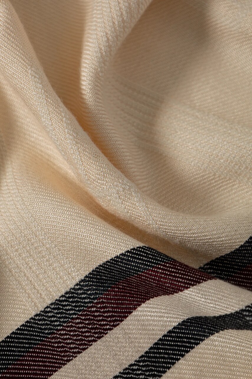 Хустка Tommy Hilfiger жіноча колір бежевий візерунок AW0AW17351
