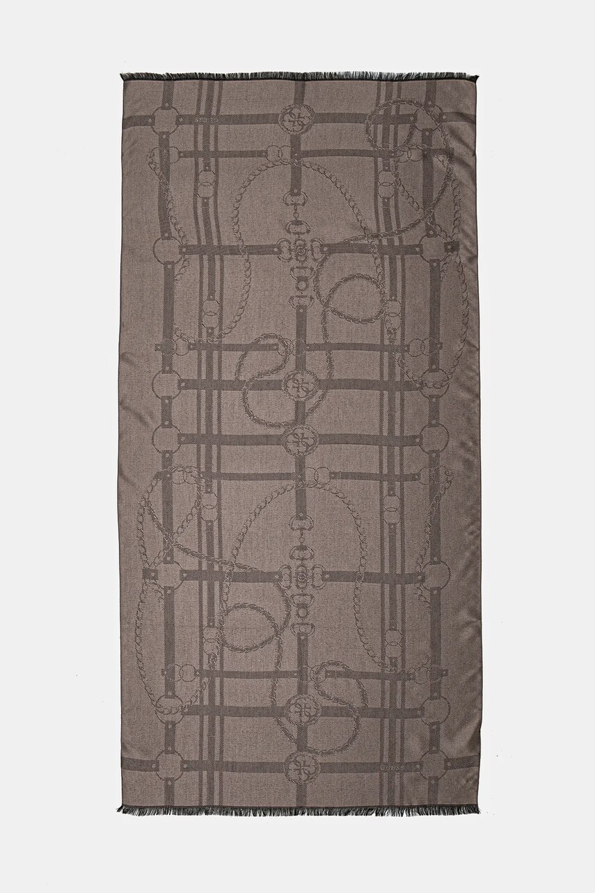 Шарф Guess JACQUARD жіночий колір рожевий візерунок AW5264 VIS03