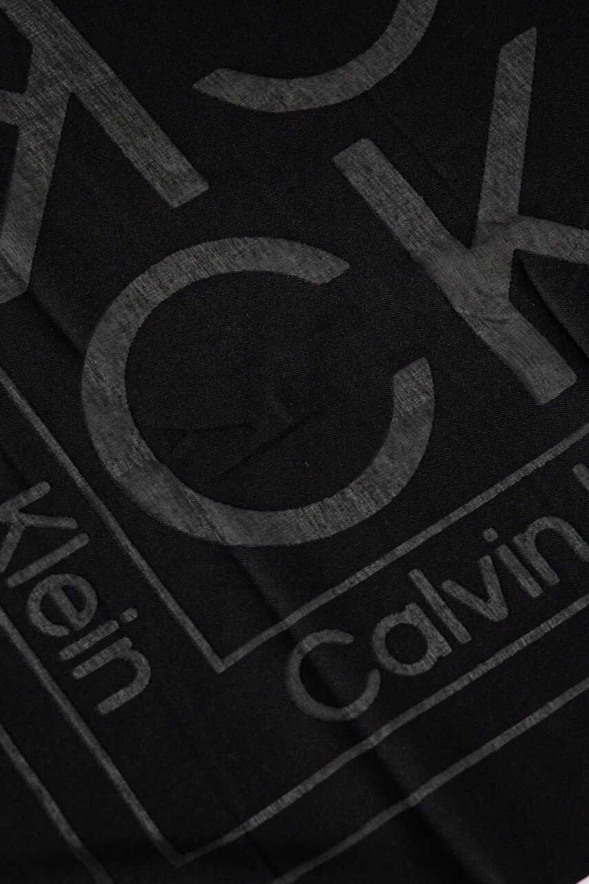 Хустка Calvin Klein жіноча колір чорний візерунок K60K612977