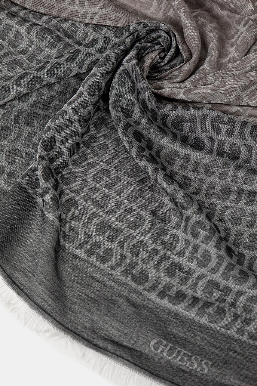 Шарф Guess жіночий колір чорний візерунок AW5279 COT03