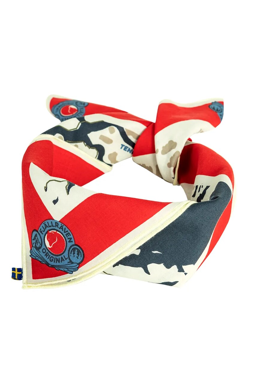 Хустка Fjallraven Swedish Classic колір червоний візерунок F87148