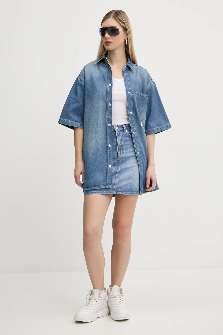 Джинсова спідниця Karl Lagerfeld Jeans mini олівець A1W12025