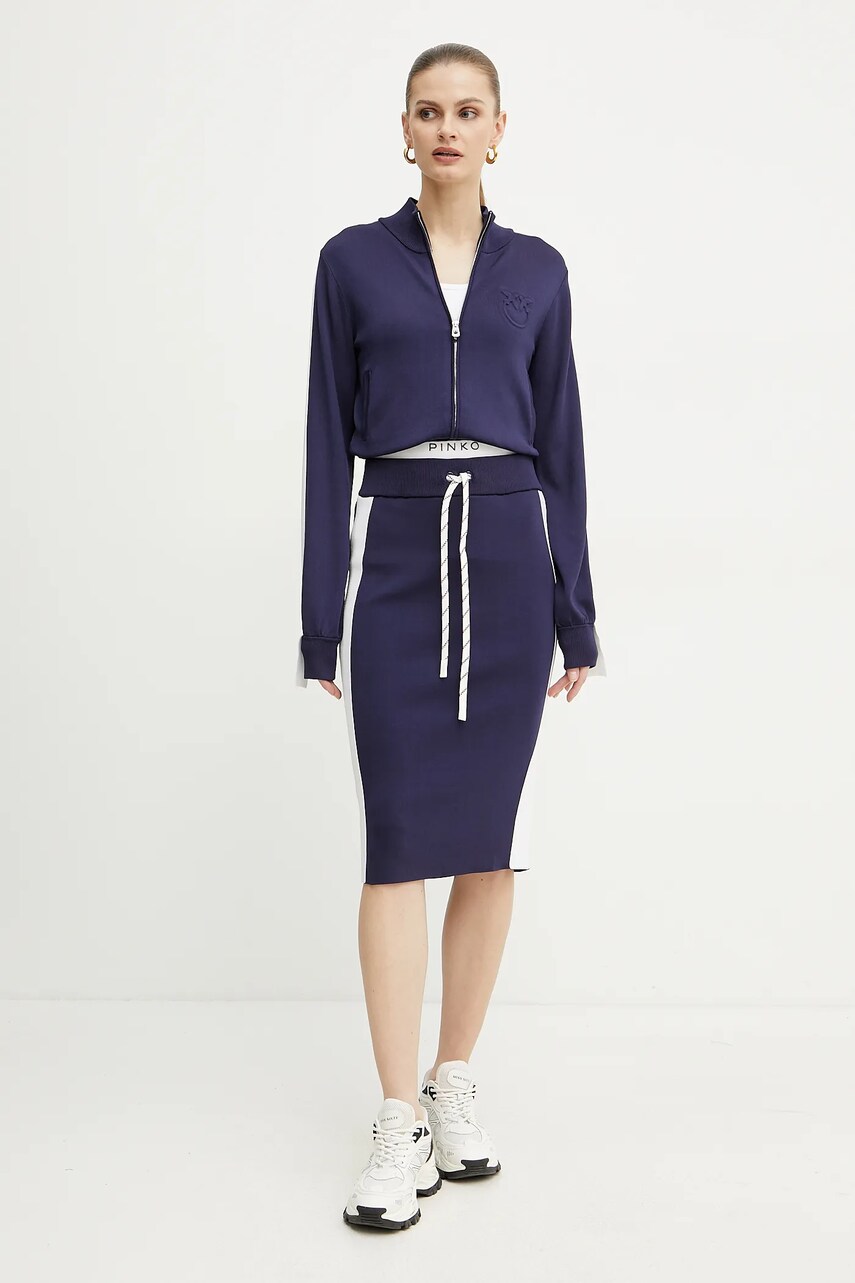 Спідниця Pinko колір синій midi олівець 104740 A2FQ