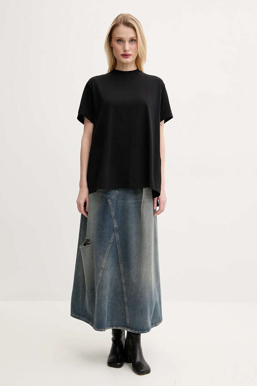 Джинсова спідниця MM6 Maison Margiela maxi розкльошена S52ME0022