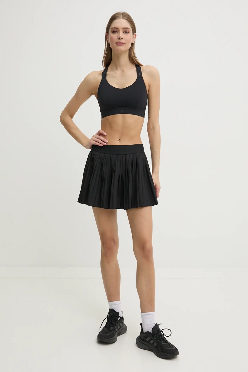 Спортивна спідниця adidas Performance Club колір чорний mini розкльошена JD6117