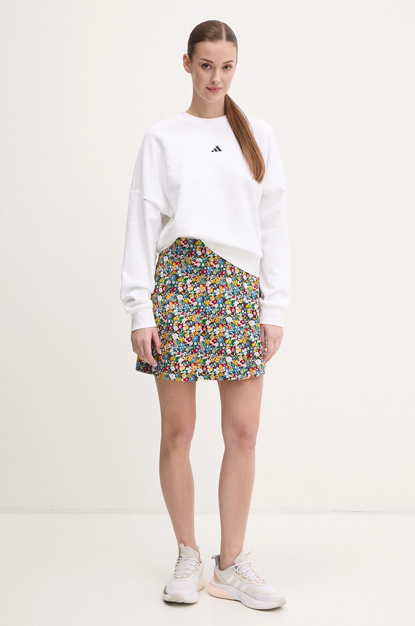 Бавовняна спідниця adidas Originals Liberty mini розкльошена JC7774