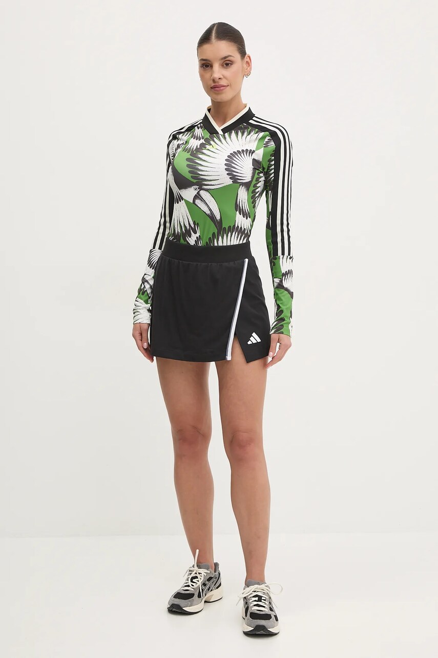 Спідниця adidas W CB Color Pop колір чорний mini розкльошена JG6213