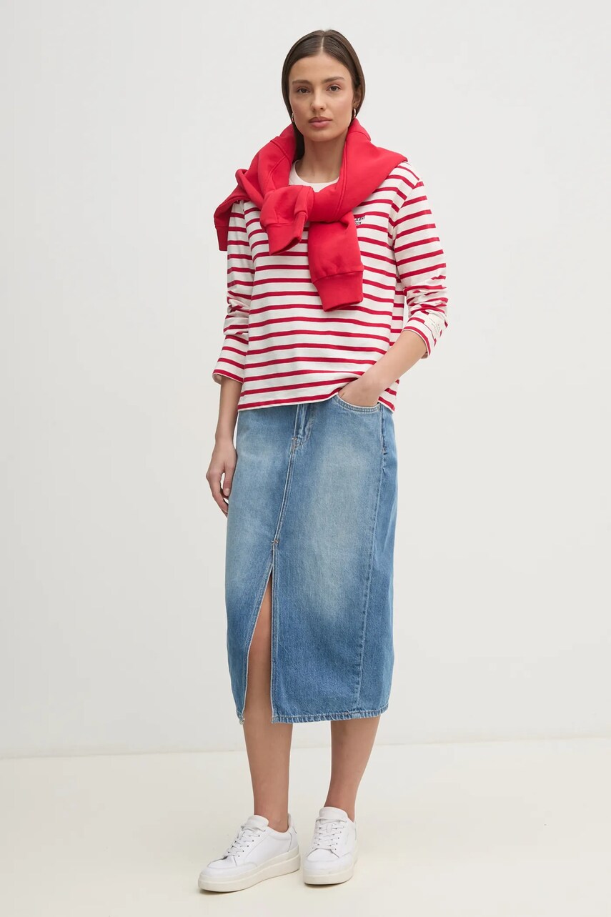 Джинсова спідниця Pepe Jeans MIDI SKIRT HW DOUBLE midi пряма PL901207
