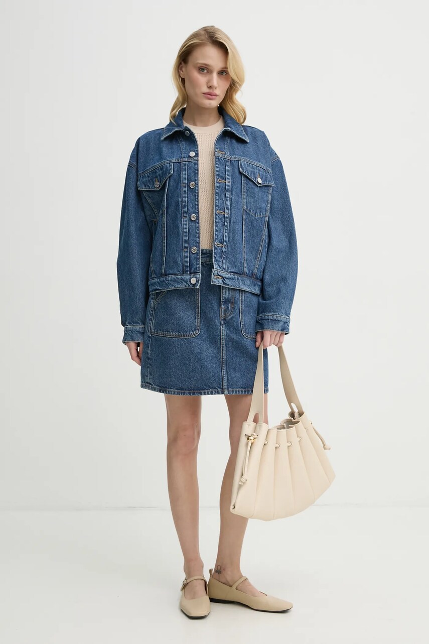 Джинсова спідниця Filippa K mini розкльошена 31375