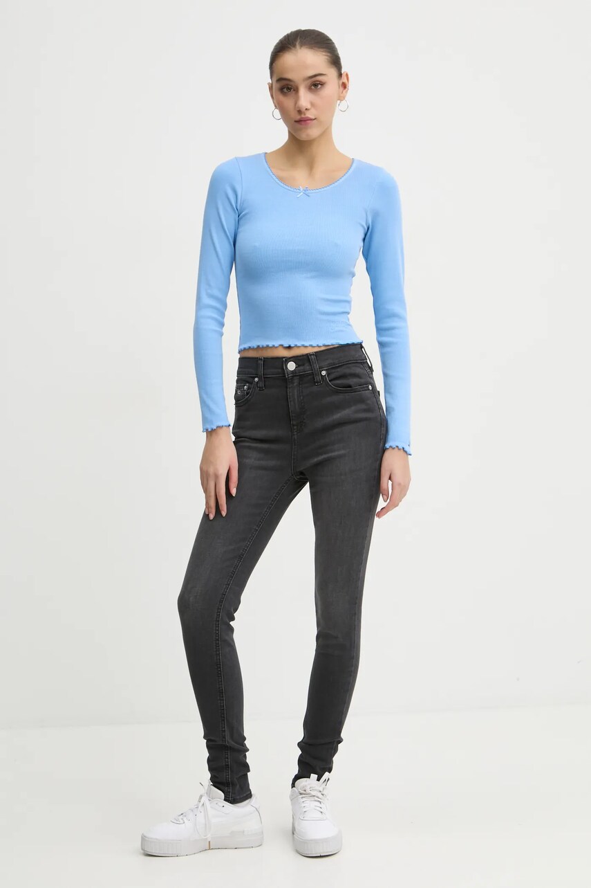 Джинси Tommy Jeans жіночі колір сірий DW0DW19550