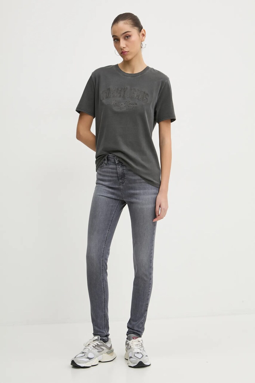 Джинси Tommy Jeans жіночі колір сірий DW0DW19557
