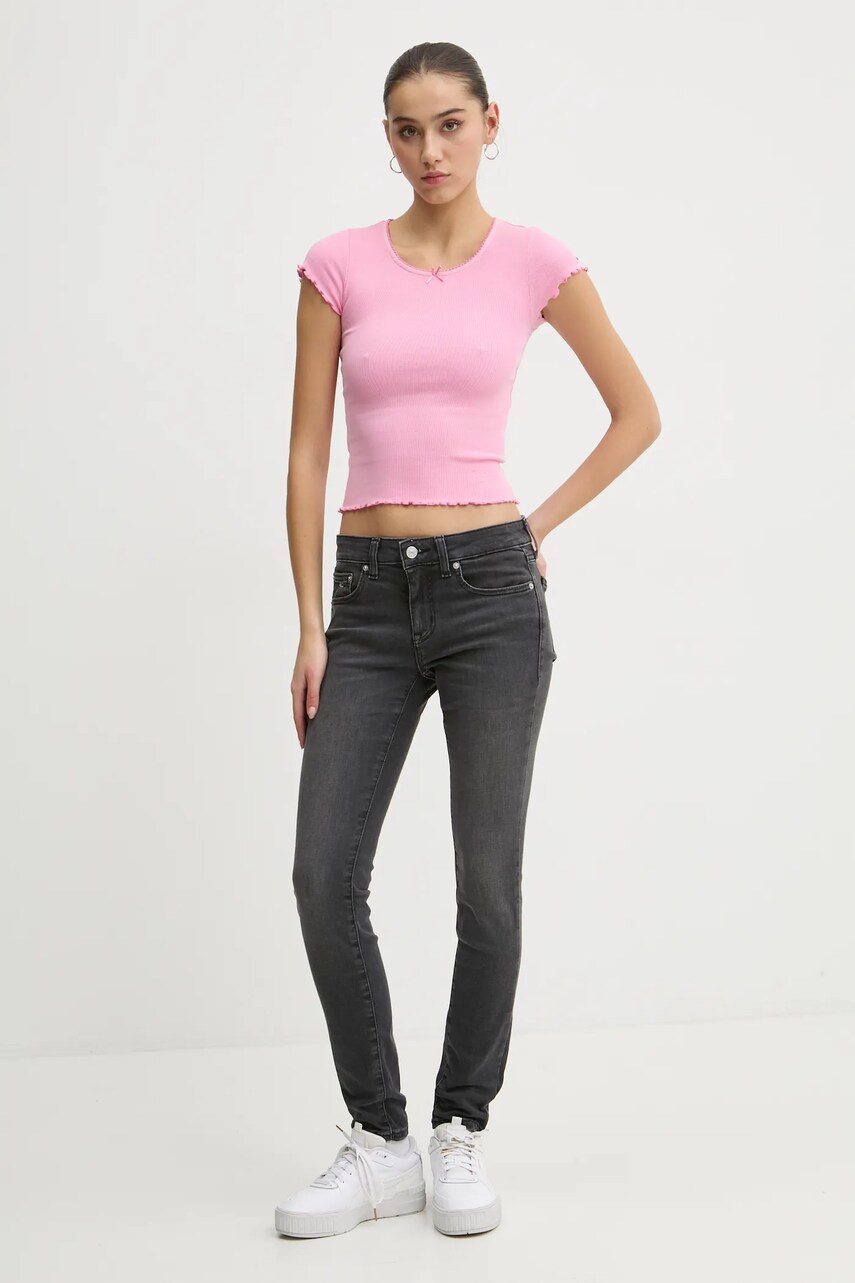Джинси Tommy Jeans жіночі колір сірий DW0DW19588