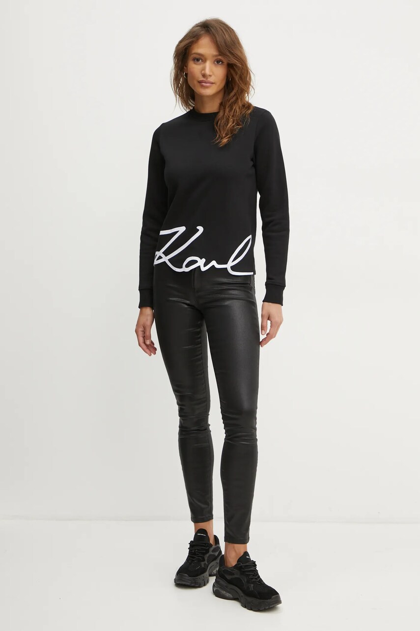 Джинси Karl Lagerfeld жіночі колір чорний A1W10134