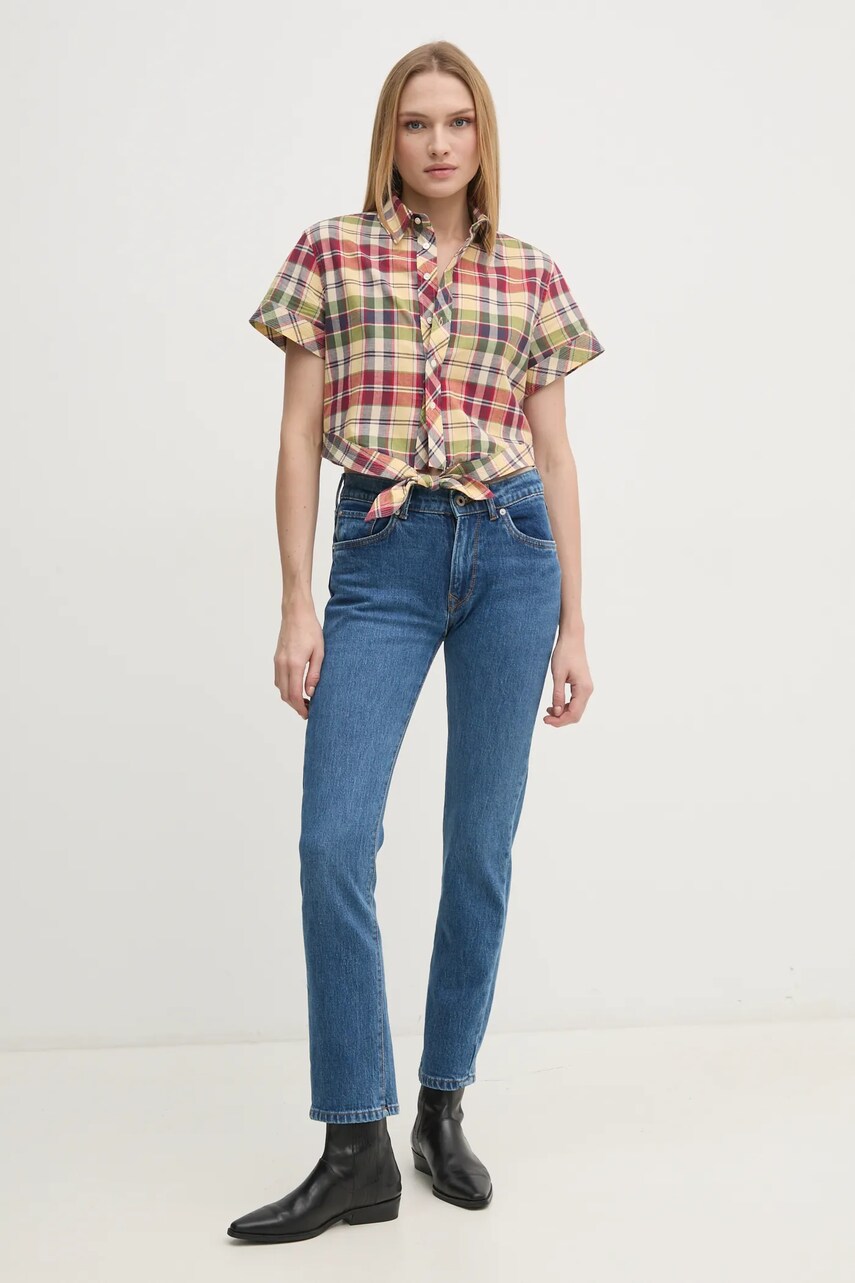 Джинси Pepe Jeans SLIM JEANS MW GRACE жіночі колір синій PL204589EE3