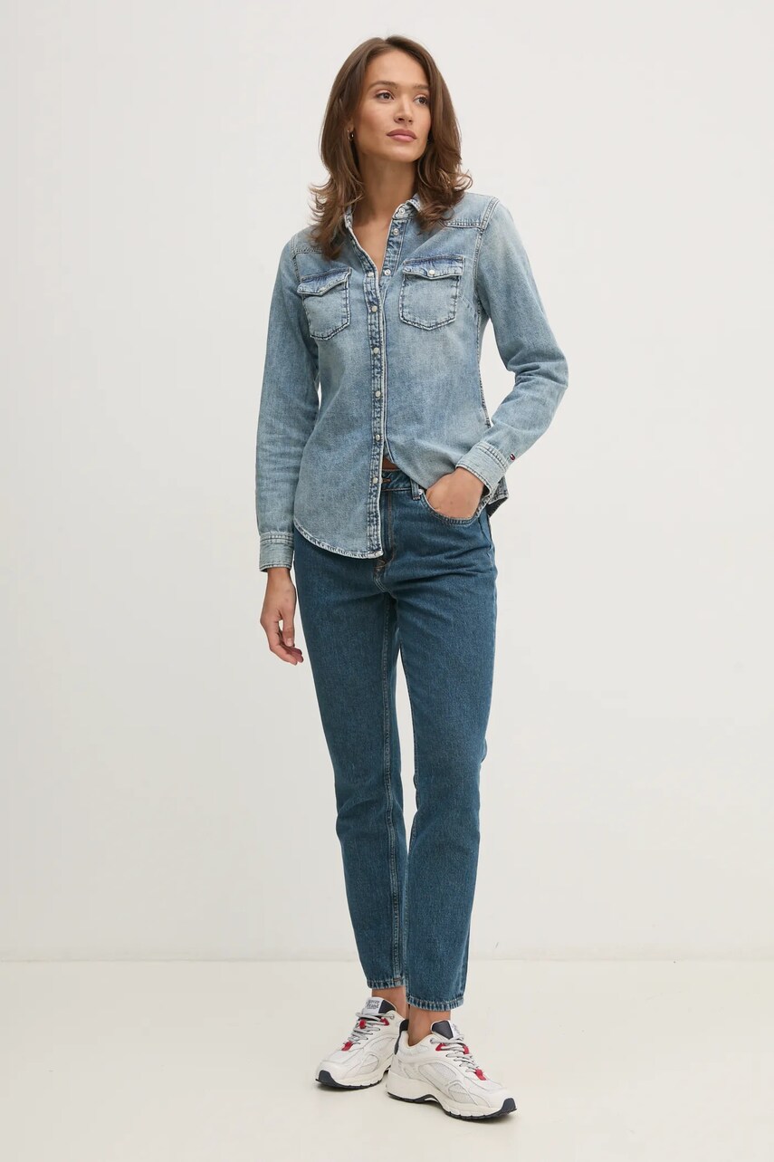 Джинси Pepe Jeans TAPERED JEANS HW VIOLET жіночі висока посадка PL204591EF2